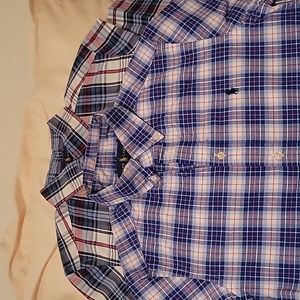 RALPH LAUREN Set of 2  Multicolor Short Sleeve Button Up Size M EUC